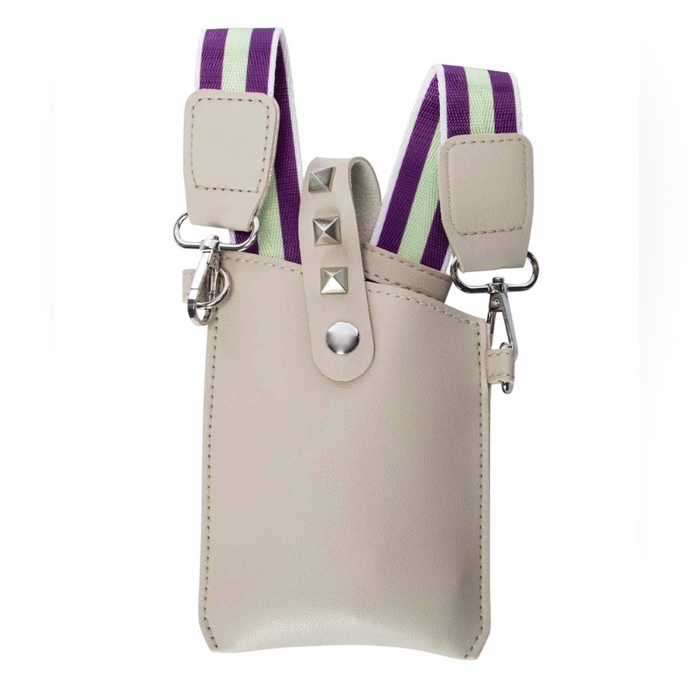 Stylish Cream Crossbody Phone Holder